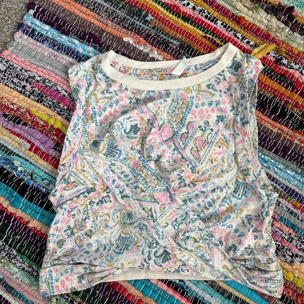 Colorful Patterned Sleeveless Top